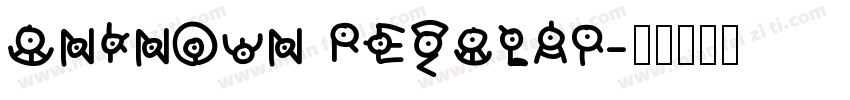 Unknown Regular字体转换